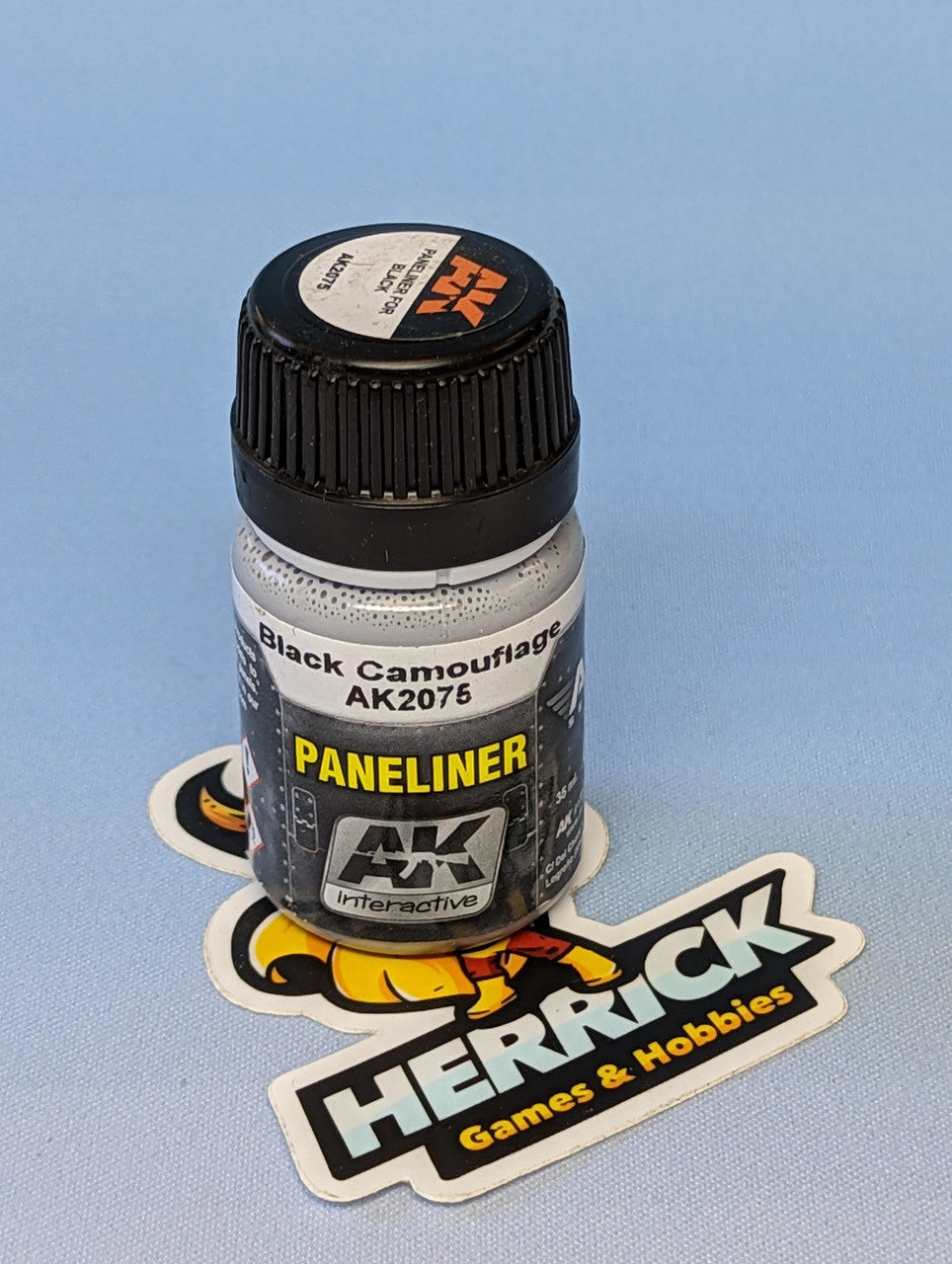 AK Interactive: Air Series: Panel Liner Black Camouflage Enamel Paint 35ml Bottle