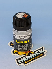 Thumbnail for AK Interactive: Air Series: Panel Liner Black Camouflage Enamel Paint 35ml Bottle
