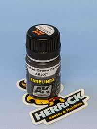 Thumbnail for AK Interactive: Air Series: Panel Liner Brown & Green Camouflage Enamel Paint 35ml Bottle