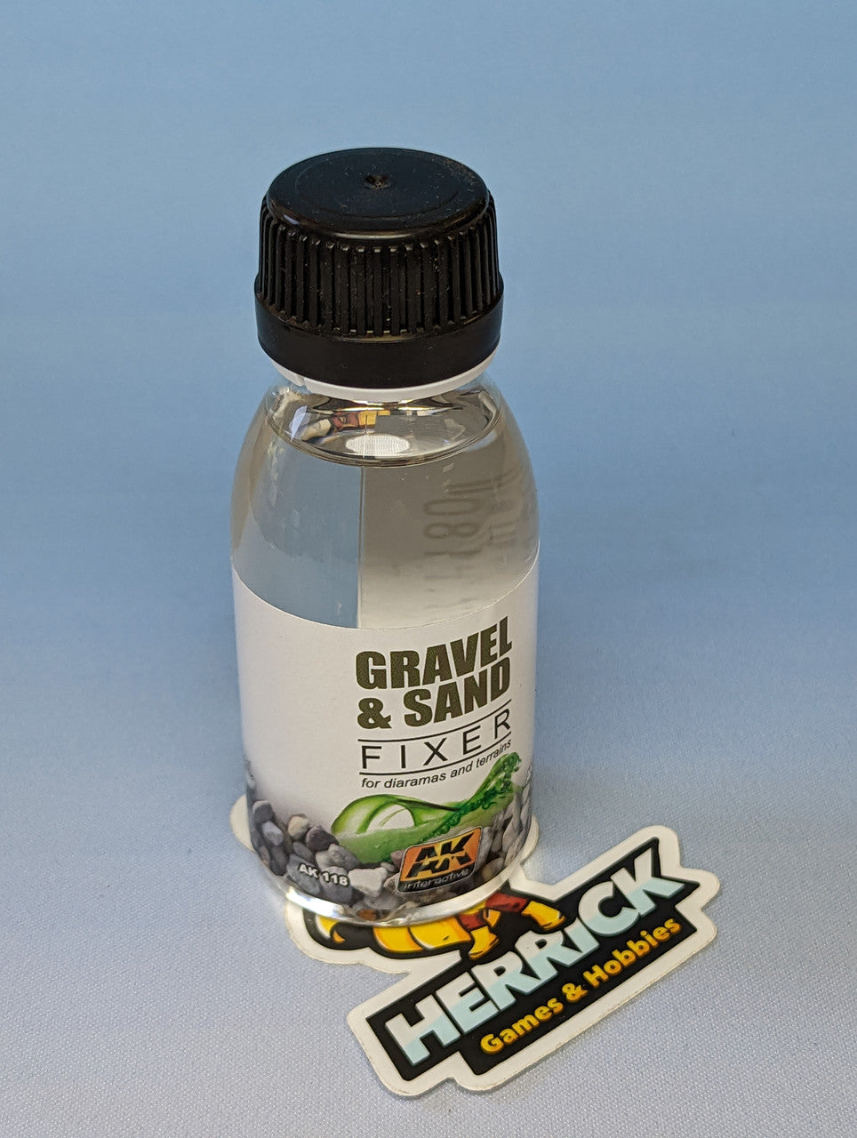 AK Interactive: Gravel & Sand Fixer Enamel 100ml Bottle