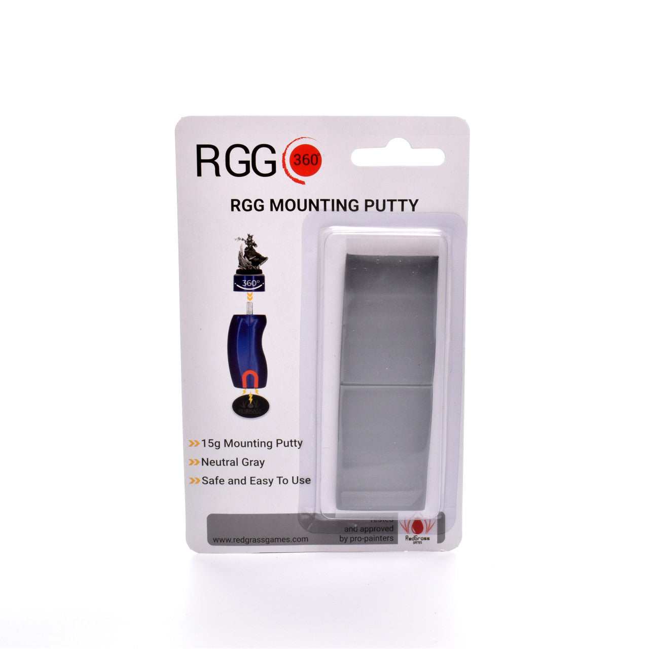 Redgrass Games: 15g of Mounting Putty For 360 Minature Holder - Neutral Gray