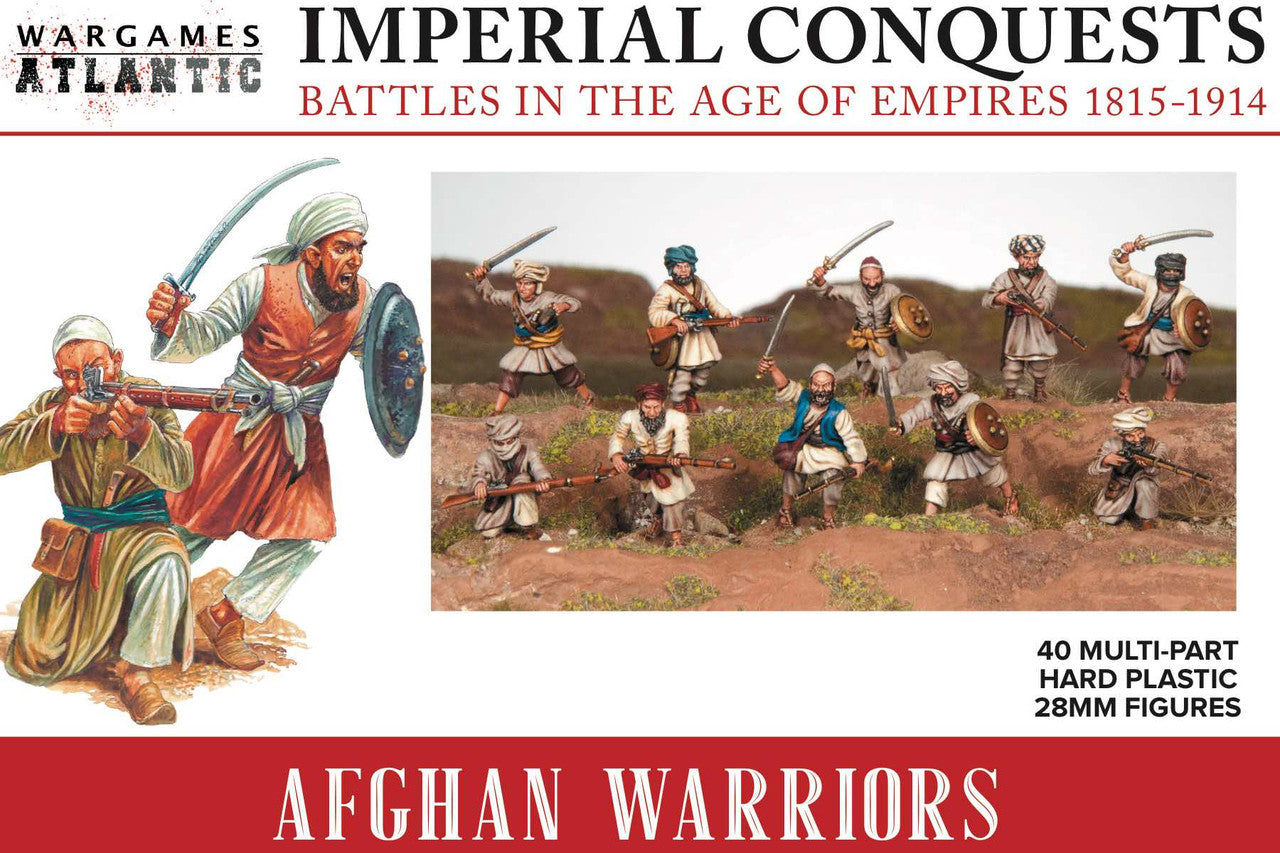 Wargames Atlantic: 28mm Imperial Conquests Afghan Warriors w/Weapons (40)