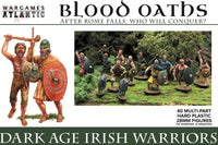Thumbnail for Wargames Atlantic: 28mm Blood Oaths Dark Age Irish Warriors w/Weapons (40)