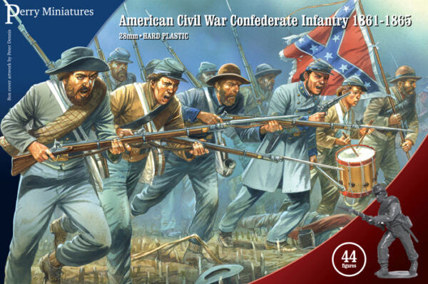 Perry Miniatures: 28mm American Civil War Confederate Infantry 1861-1865 (44)