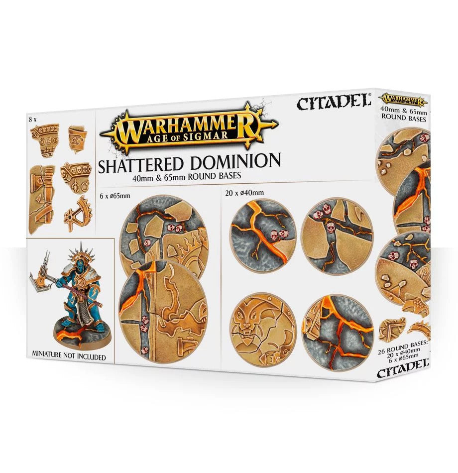 Citadel Bases: Shattered Dominion: 65mm & 40mm Round Bases
